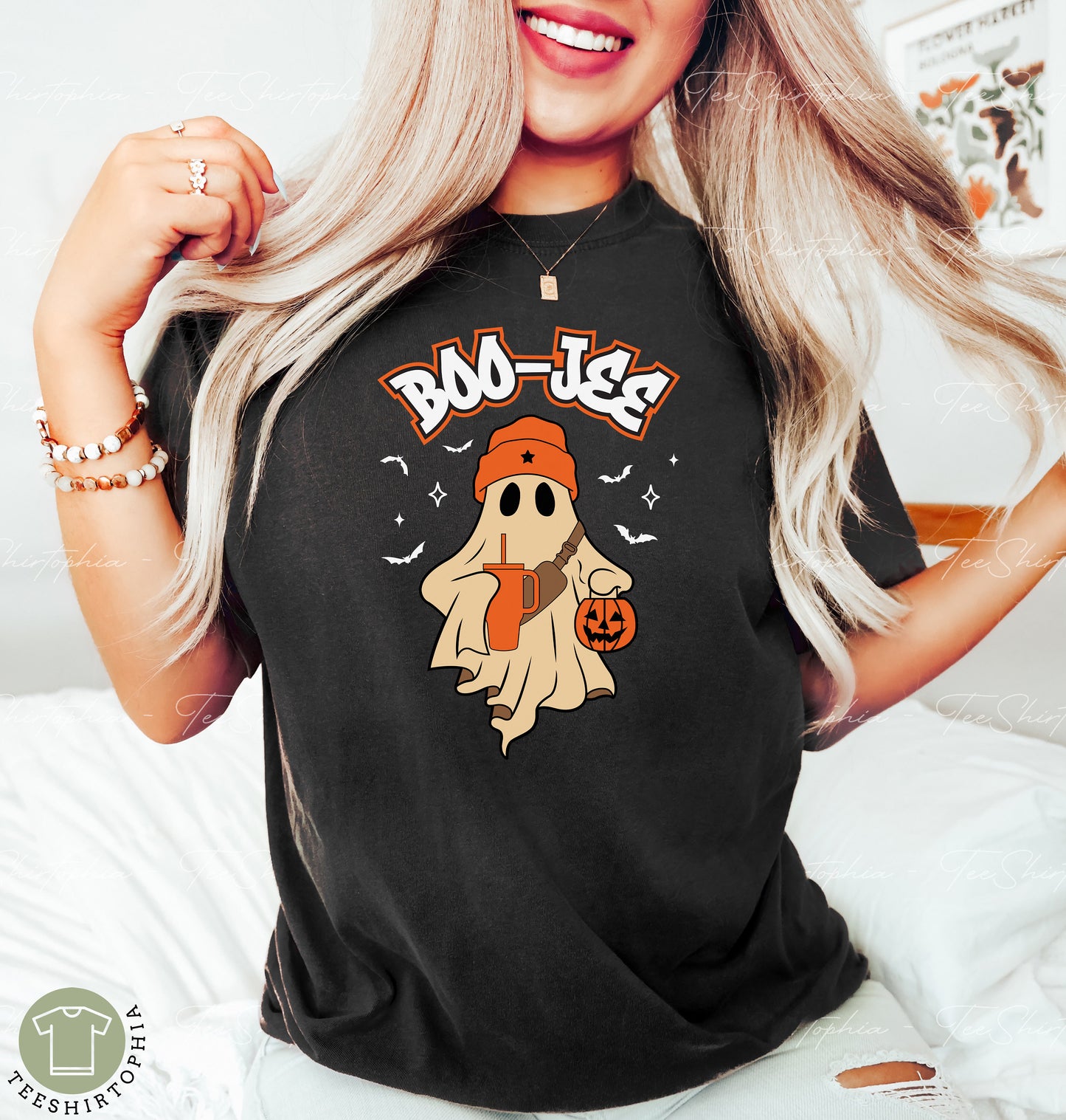Comfort Colors Boo Jee Spooky Ghost Shirt, Halloween Ghost Sweatshirt, Trendy Ghost Shirt, Halloween Crewneck Sweater, Boo Shirt, Spooky Vibes
