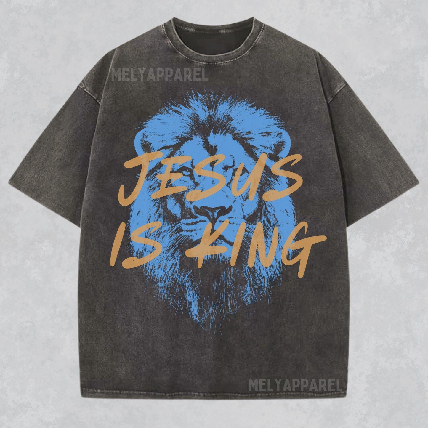 Jesus Is King Christian Faith Comfort Colors Shirt, Religious Gift For Him Or Her Bible Verse Lion