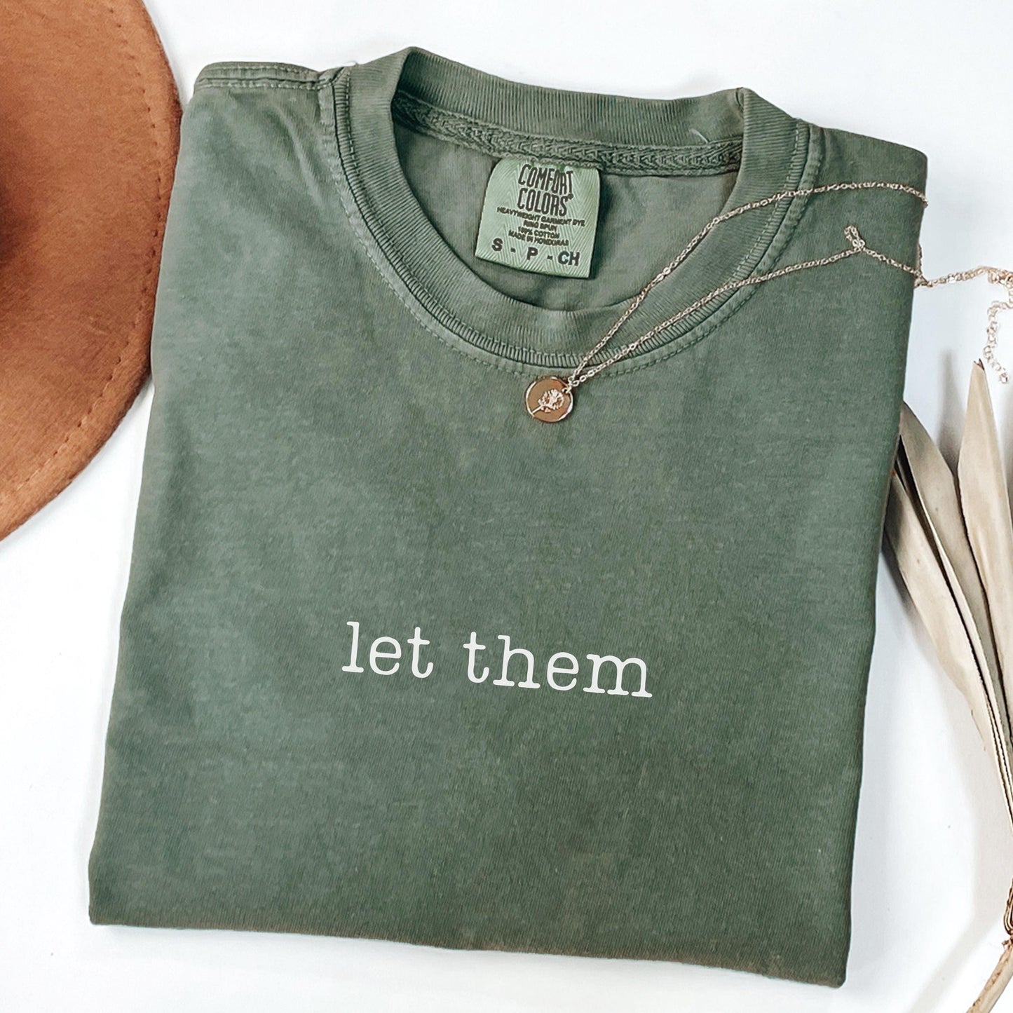 Let Them Mental Health Comfort Colors Shirt, Inspirational T-Shirt, Self Love Gift, Positive Saying Shirt, Motivational Quote