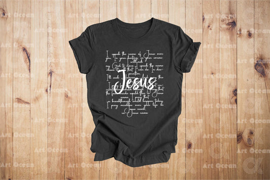 Jesus I Speak The Name Of Jesus Comfort Colors Shirt, Christian Bible Verse Religious Faith, Prayer Jesus Lover