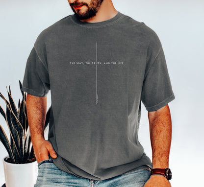 John 14 6 Yeshua Jesus Is King Comfort Colors Shirt, The Way The Truth The Life, Jesus Faith Over Fear