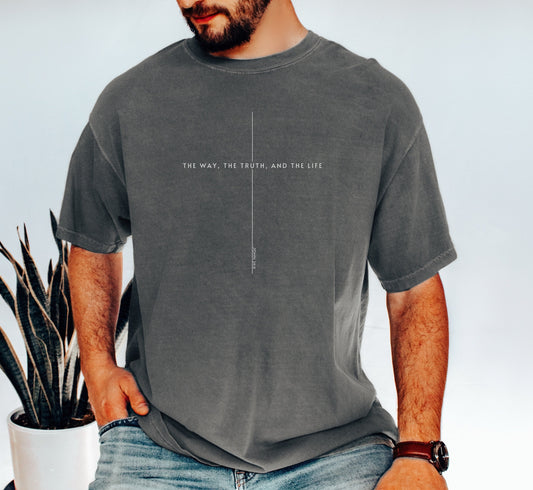 John 14 6 Yeshua Jesus Is King Comfort Colors Shirt, The Way The Truth The Life, Jesus Faith Over Fear