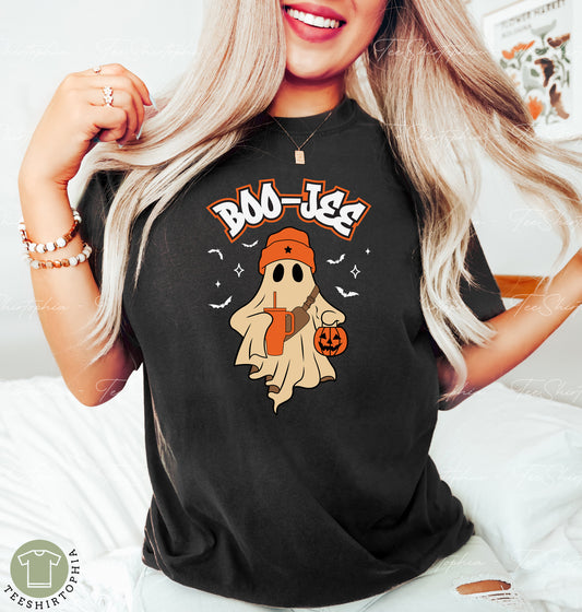 Comfort Colors Boo Jee Spooky Ghost Shirt, Halloween Ghost Sweatshirt, Trendy Ghost Shirt, Halloween Crewneck Sweater, Boo Shirt, Spooky Vibes