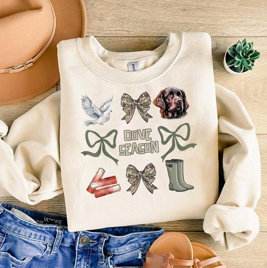 Camo Coquette Bow Sweatshirt, Dove Season Shirt, Girls Camo Bow Shirt Shirt, Hunting Sublimation For Tees V2, Coquette Bow Shirt, Camo Dude Print Shirt